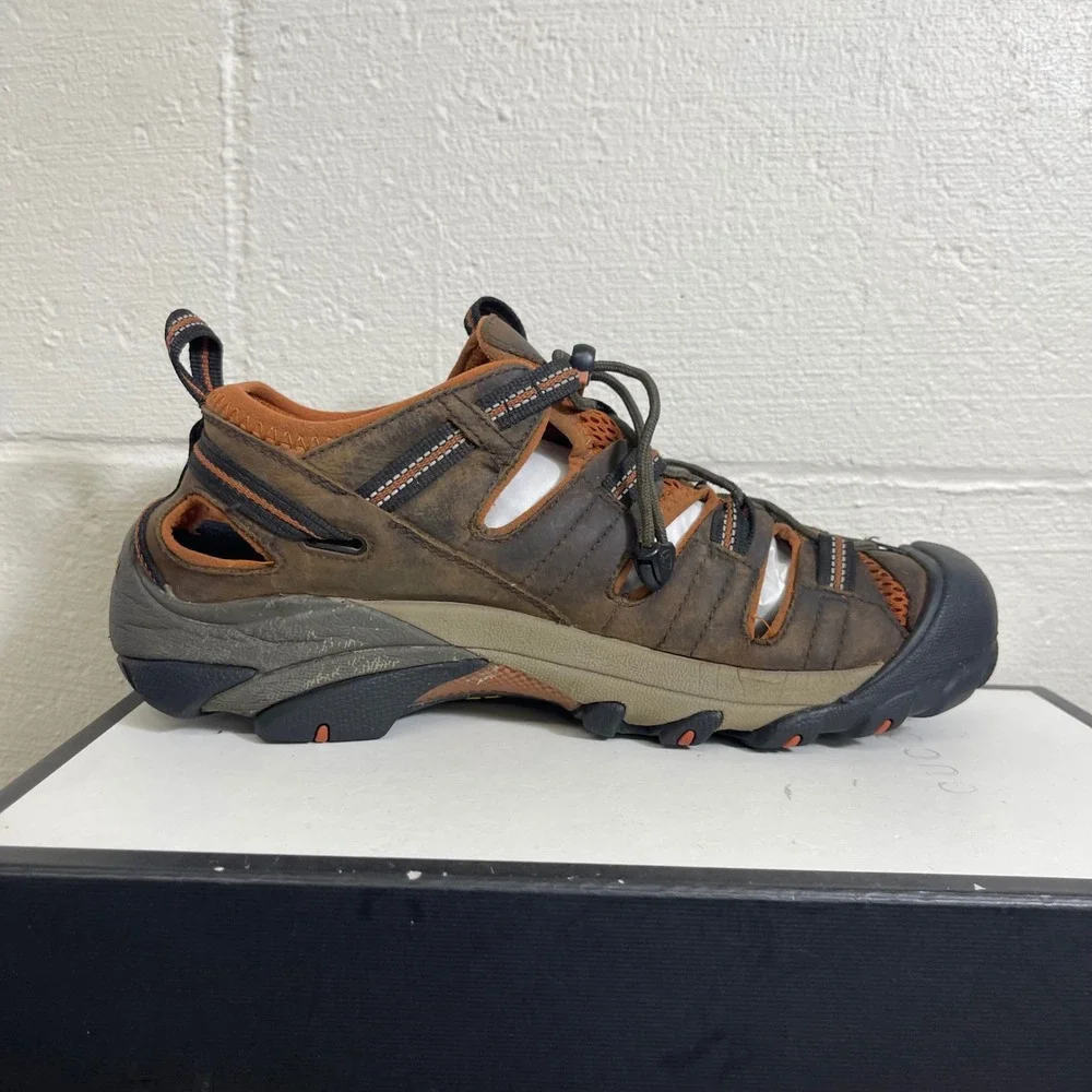 KEEN Arroyo II‎ Brown Leather Outdoor Hiking Sandals Waterproof Men's Size 11.5